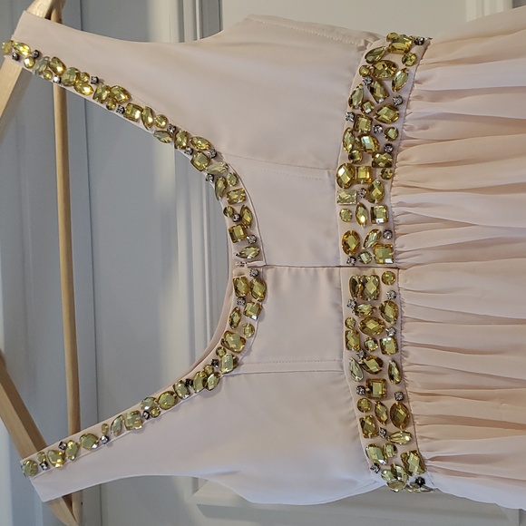 Minute Blush Chiffon Short Dress Sz. Small - Picture 4 of 8